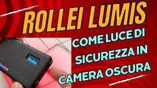 Rollei Lumis compact RGB  usiamolo come luce di sicurezza in camera oscura [upl. by Ifill]