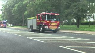 Humberside Fire amp Rescue Service  3x Scania P280 Appliances On Shout [upl. by Maurili]