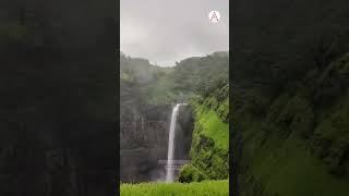 Nature wonderful view pune waterfalls waterfall ytshort nature trendingshorts [upl. by Magulac]