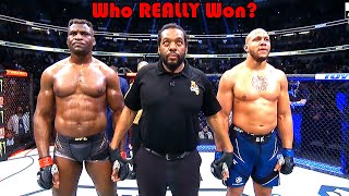 ROBBERY Who REALLY Won Francis Ngannou vs Ciryl Gane [upl. by Taft]