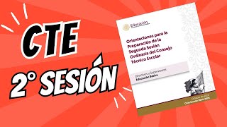 Segunda sesión ordinaria CTE 25 de octubre 2024 [upl. by Gardell]