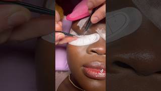 Come get my eyelash done with me eyelashextensions makeup adulting lipcombo baldhead [upl. by Koblas]