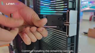 How to Install Outdoor Rental Transparent LED Screen [upl. by Friday]