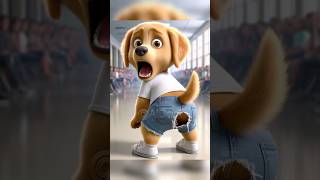 The awkward moment that cute puppy will never forget 😨 ai dog aidog cute puppy cartoon aiart [upl. by Daza]