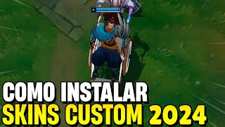 COMO INSTALAR SKINS CUSTOM E MODS NO LOL 2024 ATUALIZADO FUNCIONANDO NÃO DÁ BAN [upl. by Speroni]