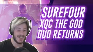 Surefour XQC THE GOD TANK DUO RETURNS  Surefour Highlights 74 [upl. by Yttisahc]