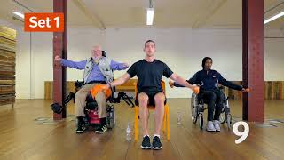 10 minutes wheelchair arm workout  Move with MS [upl. by Llemrej]