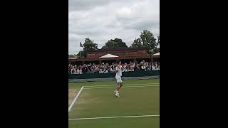 Novak Djokovics Serve and Backhand Combination in Slow Motion atp djokovic backhand [upl. by Hadsall]