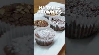 How to Make Nutella Brownies Only 3 ingredients [upl. by Dimah760]