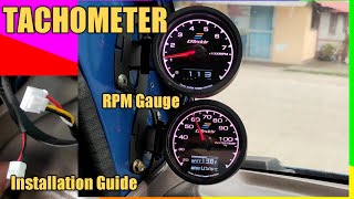 Greedy Tachometer RPM Gauge Installation Tutorial [upl. by Yelhs]