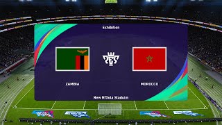 Zambia vs Morocco 24012024 Africa Cup of Nations PES 2021 [upl. by Ainecey130]