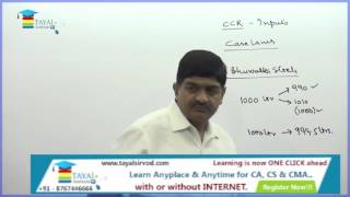 Cenvat Credit Lecture No  5 on Case Laws [upl. by Keemahs692]