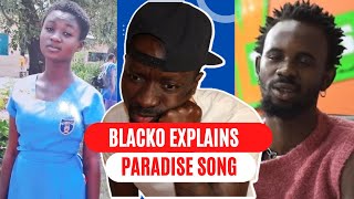 Black Sherif Breaks Down In Tears Narrates How His Girlfriend Ded amp Records “Oh Paradise [upl. by Photina]