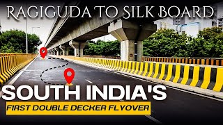 South Indias First Double Decker Flyover Ragigudda to Silk Board First DriveBengaluru [upl. by Nye]