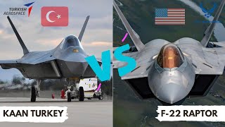 Who Is The Best the Power of Turkish quotKaan TFXquot Fighter Jet Against the F22 Raptor [upl. by Elinad]