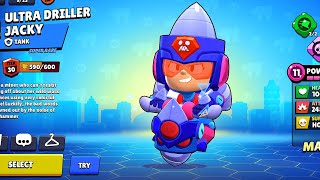 I got Ultra Driller Jacky in brawl star ⭐  Jacky Skin BrawlStars supercell brawlstars [upl. by Hgielram615]