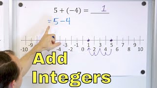 Add Negative amp Positive Numbers Adding Integers  717 [upl. by Leirbag230]