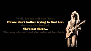 Santana  Shes Not There lyrics [upl. by Aihsenad661]