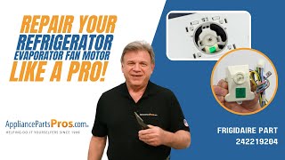 How To Replace A FrigidaireElectrolux Refrigerator Evaporator Fan Motor 242219204 [upl. by Roman]