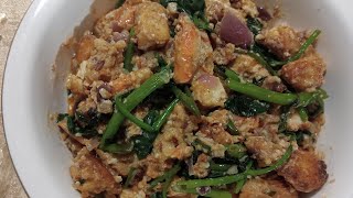 Tofu amp shrimp 🦐 with salted egg recipe yummy 😋asmr satisfying cookingvideos youtubevideos [upl. by Omor]