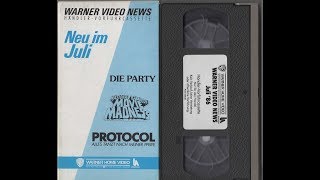 Warner Video News  Juli 1986 VHS Goldie Hawn Peter Sellers Rosarote Panther [upl. by Sonnnie]