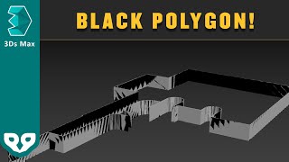 Solved 3Ds MAX Black Polygon fix [upl. by Awhsoj]