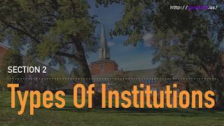 Types of Institutions Overview [upl. by Margette]