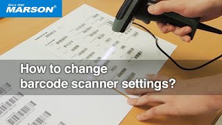 How to change barcode scanner settings [upl. by Gombosi]