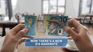 Next generation of Australian banknotes New 10 30 second video [upl. by Airbas]