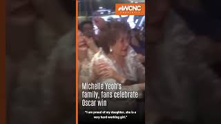 Michelle Yeohs family fans celebrate Oscar win shorts [upl. by Fiora862]