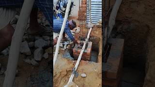 Column concrete work👍👍 construction shortsfeed skills concrete amazingshorts [upl. by Litsyrk]