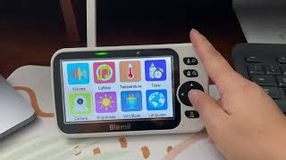 Blemil Baby Monitor Review Large Split Screen Video Baby Monitor [upl. by Ahsauqram72]