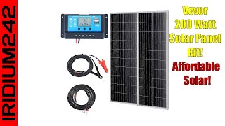 Awesome Affordable 200W Solar Panel Kit Solar Panels And Charge Controller [upl. by Mureil]