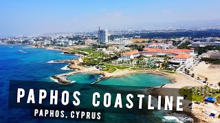 Paphos Coastline  Hotels and Beaches Overview  CYPRUS 🇨🇾 [upl. by Ycnej]