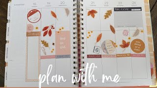 Weekly Planner Setup  Fall Edition  Plan with Me [upl. by Rehtnug]