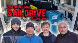 Zum ersten Mal Saildrive ausbauen 😳 auf einmal macht es FLUPPVolvo Penta 120SB  SegelyachtRefit [upl. by Alsi]