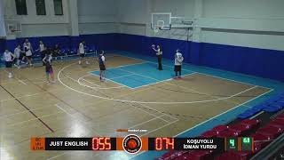 altyapibasketcom Master Basketball League BE A GRUBU 2 TUR JUST ENGLISH VS KOŞUYOLU İDMAN YURDU [upl. by Cherice]