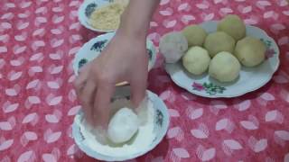 Boulette de pomme de terre  كريات البطاطا بالدجاج و الجبن و لا اروع [upl. by Aerdnek]