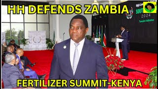 President of Zambia Hakainde Hichilema Delivers A Powerful Speech In Kenya Fertliser Health Summit [upl. by Asseram]