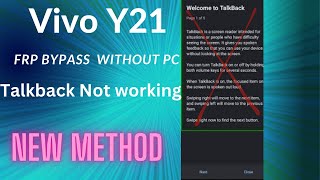 Vivo Y21 New Frp Bypass without pcVivo Y21 frp bypass new method 2023 [upl. by Ahsienak554]