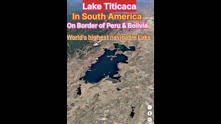 Lake Titicaca worlds highest navigable Lake shortsfeed ytshorts [upl. by Mllly]