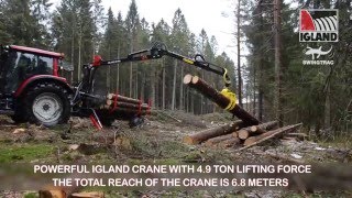 Igland 450 Swingtrac Timber Trailer [upl. by Erlewine]