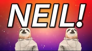 HAPPY BIRTHDAY NEIL  SLOTH HAPPY BIRTHDAY RAP [upl. by Annet]