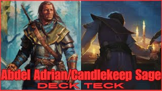 EDH Deck Tech Abdel AdrianCandlekeep Sage [upl. by Anaik]