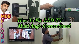 டிவி மாட்டுவது எப்படிLed Tv Wall Mount FittingLed Tv Corner StandMDBfixer [upl. by Yesnek152]