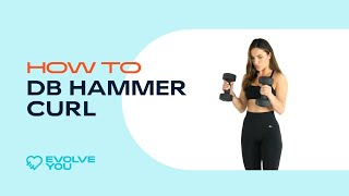 How to Dumbbell Hammer Curl with Krissy Cela [upl. by Odnama]