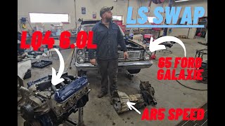 LQ4 LS 60l engine swap for the 65 Ford Galaxie [upl. by Macgregor]