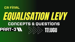 Equalisation levy Part 3  Uttej  CA Final Telugu  Direct Tax  ICAI Questions [upl. by Accire]