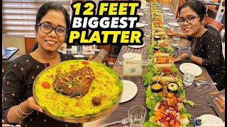 Biggest 12feet Nonveg Platter and Rib mandi in Chennai [upl. by Nohsav765]