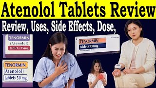 Atenolol tablets 50 mg per tablet  Review tenormin 50 mg 100 mg 25 mg tablets  Uses Side Effect [upl. by Adiol131]